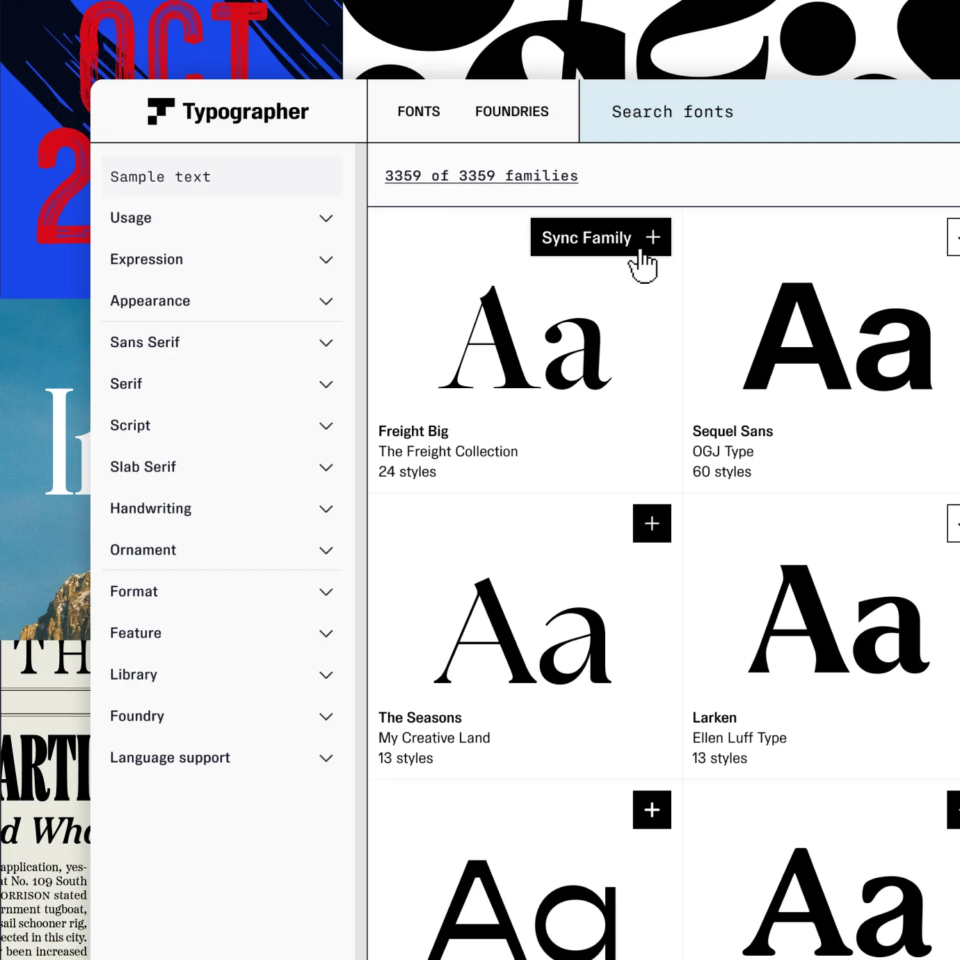 Screenshot of Typographer